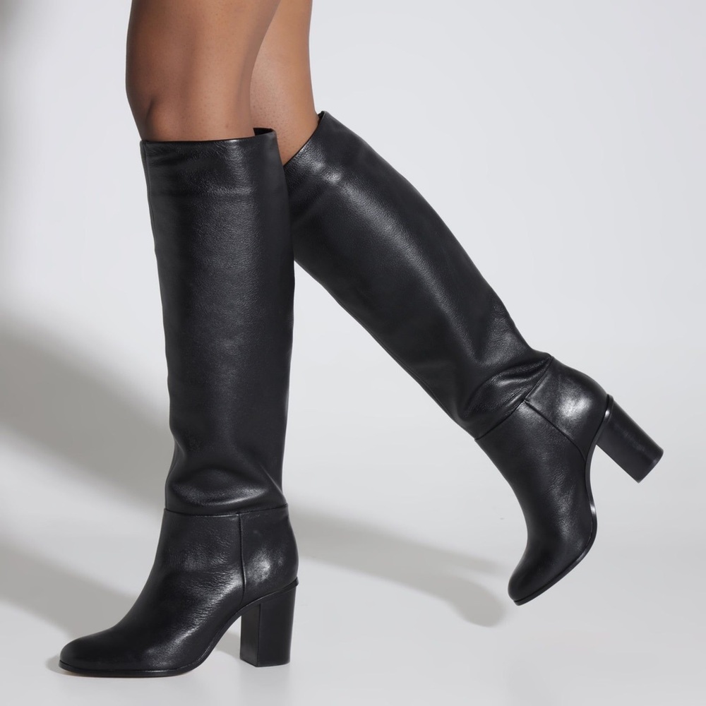 *NWOT* SCHUTZ Lucienne Up Nappa Leather Boot - 6 / Black / Nappa Leather *NWOT*